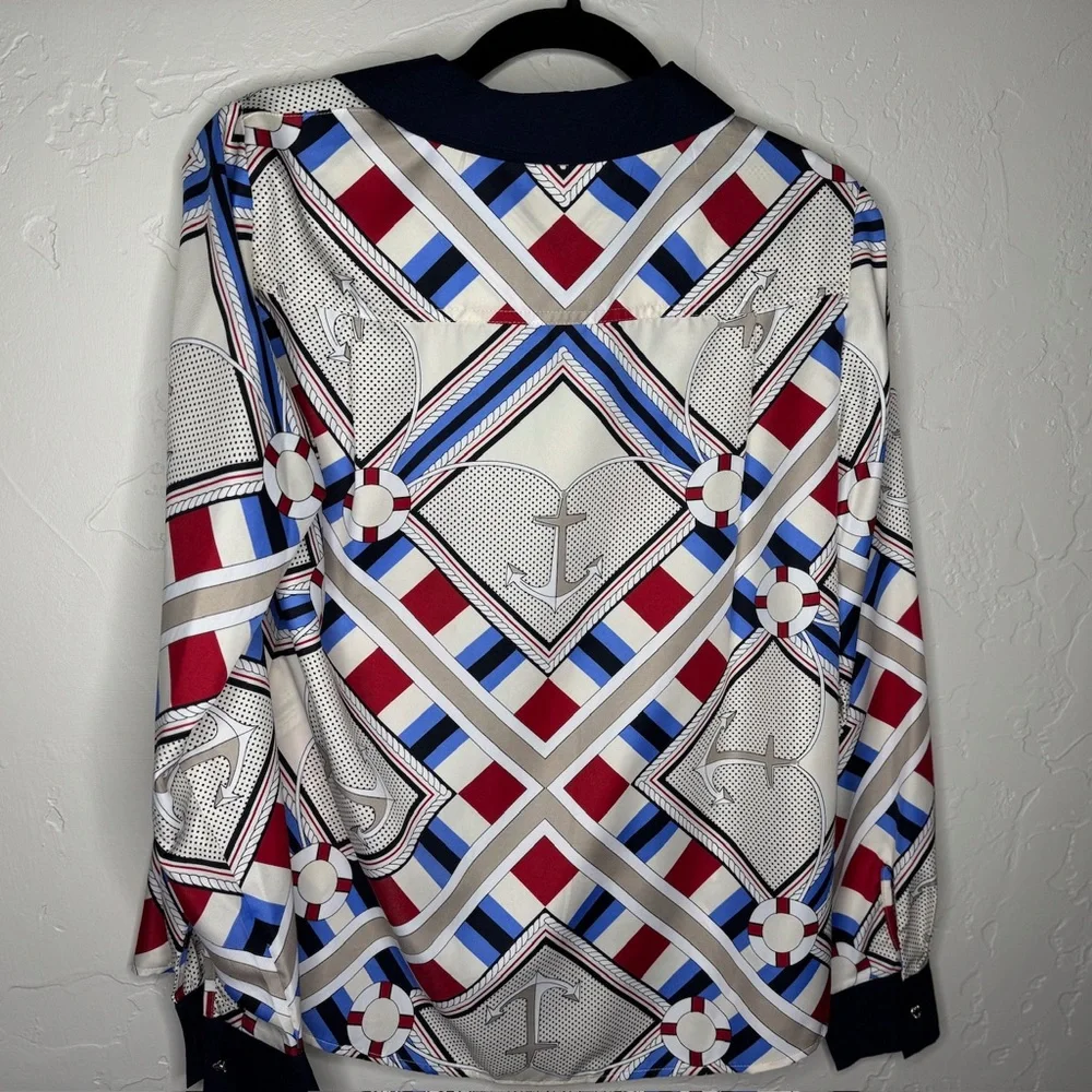 Tommy Hilfiger Anchor Patterned button down  Shirt - Picture 8 of 8